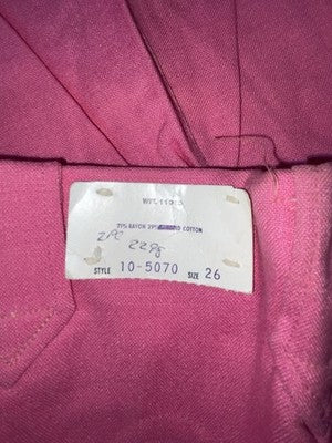 New Vintage Pink Polyester Pants #105070 VV-10