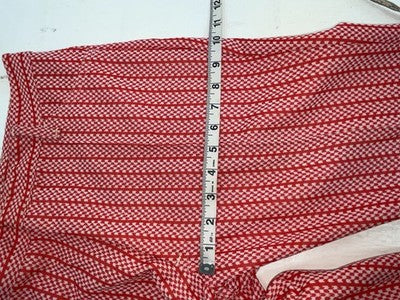 New Vintage Red Checkered Panhandle Slim Polyester Pants #8042 ZZ-70