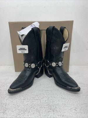 New Kids Black Smoky Mountain Cowboy Boots. 1083 C 12.5 12 1/2. 23-27