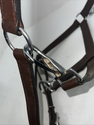 New Tough 1 Genuine Leather Brown Draft Halter #44-9500 W-48