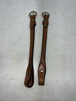 New Congress Leather Brown Leather Bridle Cheek Pieces R-503