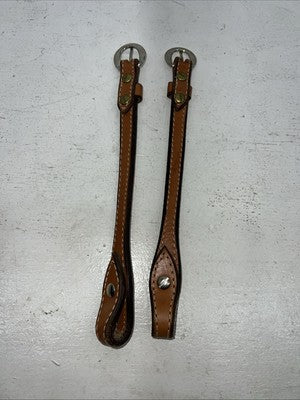 New Congress Leather Brown Leather Bridle Cheek Pieces R-503