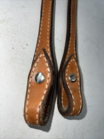 New Congress Leather Brown Leather Bridle Cheek Pieces R-503