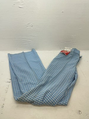 New Women’s Vintage Blue Checkered Lee Polyester Pants #2652644 NN-151