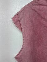 New Women’s Cowboy Threads Pink Sleeveless Button Up Size Small TT-50
