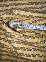 New Vintage Brown Checkered Ranchmount Polyester Pants #7390 SS-88