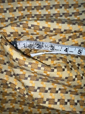 New Vintage Brown Checkered Ranchmount Polyester Pants #7390 SS-88