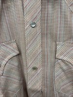 New Women’s Champion Western Plaid Long Sleeve Pearl Snap Size 14 II-71