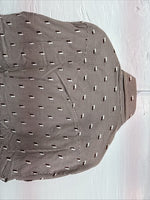 New Men’s Tem Tex Brown Designed Long Sleeve Pearl Snap 17 XL O-49
