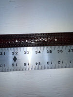 New Cherry Black Genuine Leather Tooled 34” Belt #591 JJ-32