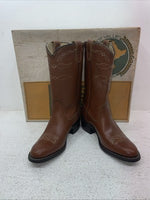 New Youth Brown Texas Brand Cowboy Boots. B 111 3.5 3 1/2 B. 24-140