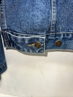 New Women’s ELY Outwear Blue Jean Jacket Large #241014 RR-11