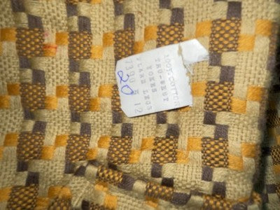 New Vintage Brown Checkered Ranchmount Polyester Pants #7390 SS-88