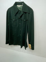 New Men’s Green Lee Long Sleeve Button Up Jacket M 3B-116