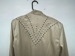 New Women’s Brown 1849 Authentic Ranchwear Long Sleeve Button Up Shirt M 3B-112