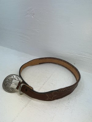 New Brown Genuine Leather Acme Weaved 28” Belt #6863 JJ-167