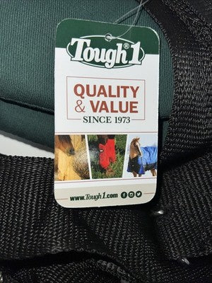 New Tough 1 Green Bareback Pad With Nylon Stirrup Leathers #31-33 MM-603