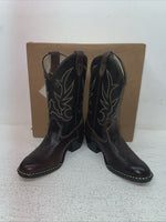 New Kids Brown Westex Cowboy Boots. C 2128 12 D. 23-4