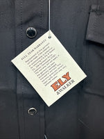 New Men’s ELY Cattleman Black Short Sleeve Pearl Snap 16.5 Large X-16