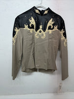 New Womans Black Tan 1849 Authentic Ranchwear 3XL Show Jacket #77872 QQ-14