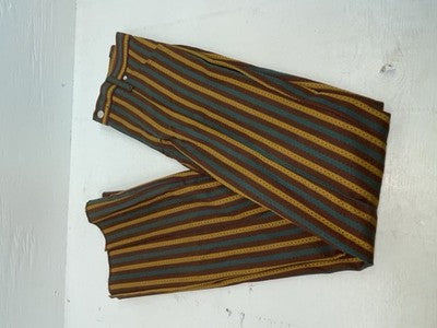 New Vintage Western Striped Prior Polyester Pants #1123 SS-69