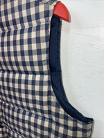 New Women’s Miller Blue Plaid Puffer Vest Medium #020-2101 UU-5