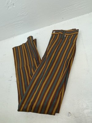 New Vintage Western Striped Prior Polyester Pants #1123 SS-69