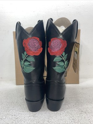 New Youth Black Smoky Mountain Cowboy Boots. 3688 Y 4. 22-114