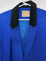 New Women’s Blue Saddle Ridge Long Sleeve Show Jacket Long L UU-49