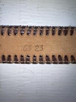 New Brown Genuine Leather Acme Weaved 28” Belt #6863 JJ-167