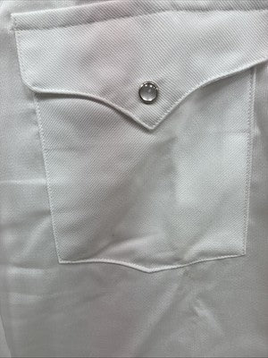 New Men’s Panhandle Slim White Long Sleeve Pearl Snap 16.5 Large X-56