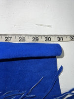 New Blue Children’s Whitman Show Chaps With Fringe Adjustable Waist 36” N-43