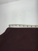 New Burgundy Cowboys Show Chaps With Fringe Adjustable Waist 32” N-45
