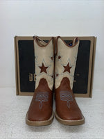 New Children’s Brown DBL Barrel Cowboy Boots. 4451402 12. 23-5