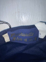 New Vintage Blue Panhandle Slim Polyester Pants #3M1868 VV-62