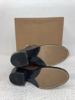 New Kids Brown Westex Cowboy Boots. C 2128 12 D. 23-4