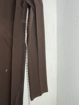 New Vintage Brown H Bar C Polyester Pants #477 3A-38