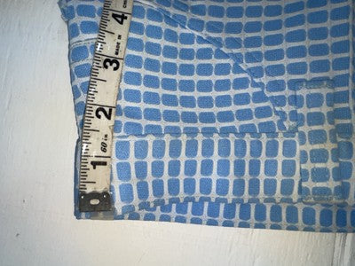 New Women’s Vintage Blue Checkered Lee Polyester Pants #2652644 NN-151