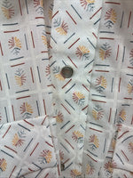 New Men’s Dickson Jenkins White Deign Long Sleeve Pearl Snap 16.5 Large X-55