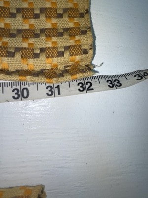 New Vintage Brown Checkered Ranchmount Polyester Pants #7390 SS-88