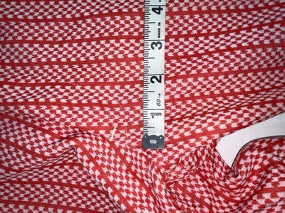 New Vintage Red Checkered Panhandle Slim Polyester Pants #8042 ZZ-70