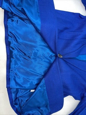 New Women’s Blue Saddle Ridge Long Sleeve Show Jacket Long L UU-49
