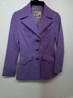 New Women’s Purple Pioneer Wear Long Show Jacket 10 #692 WW-11