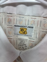 New Men’s Dickson Jenkins White Deign Long Sleeve Pearl Snap 16.5 Large X-55