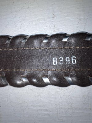 New Brown Genuine Leather Circle Y Weaved 30” Belt #8396 JJ-164