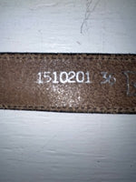 New Black Genuine Leather Nocona Tooled 36” Belt #1510201 Z-164