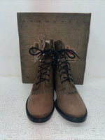 New Kids Brown Lace Up Laredo Cowboy Boots. 28-2005 3 M. 23-162