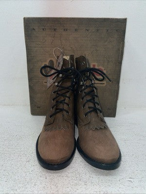 New Kids Brown Lace Up Laredo Cowboy Boots. 28-2005 3 M. 23-162