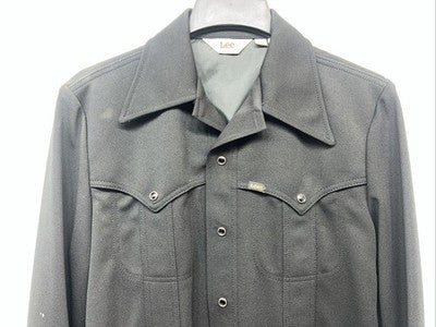 New Men’s Black Lee Button Up Long Sleeve Shirt M #4001 WW-47