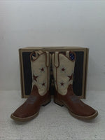 New Children’s Brown DBL Barrel Cowboy Boots. 4451402 12. 23-5